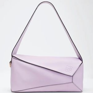 LOEWE Puzzle Calfskin Hobo Bag in Bloom Orchid